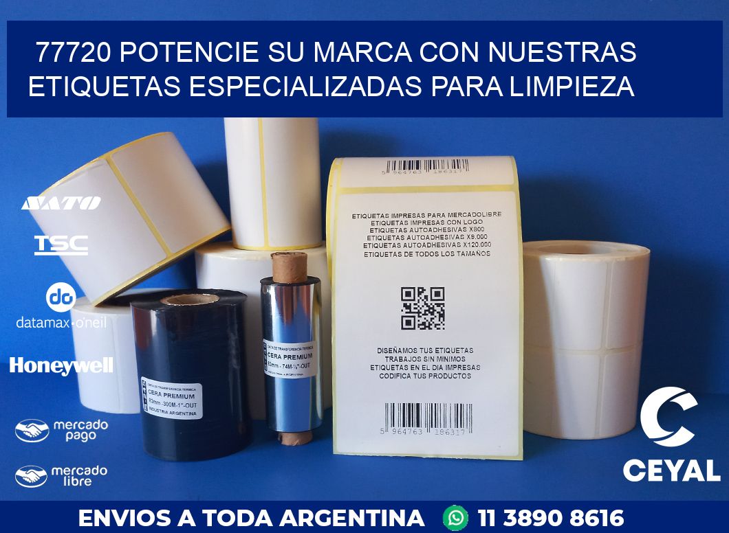 77720 POTENCIE SU MARCA CON NUESTRAS ETIQUETAS ESPECIALIZADAS PARA LIMPIEZA