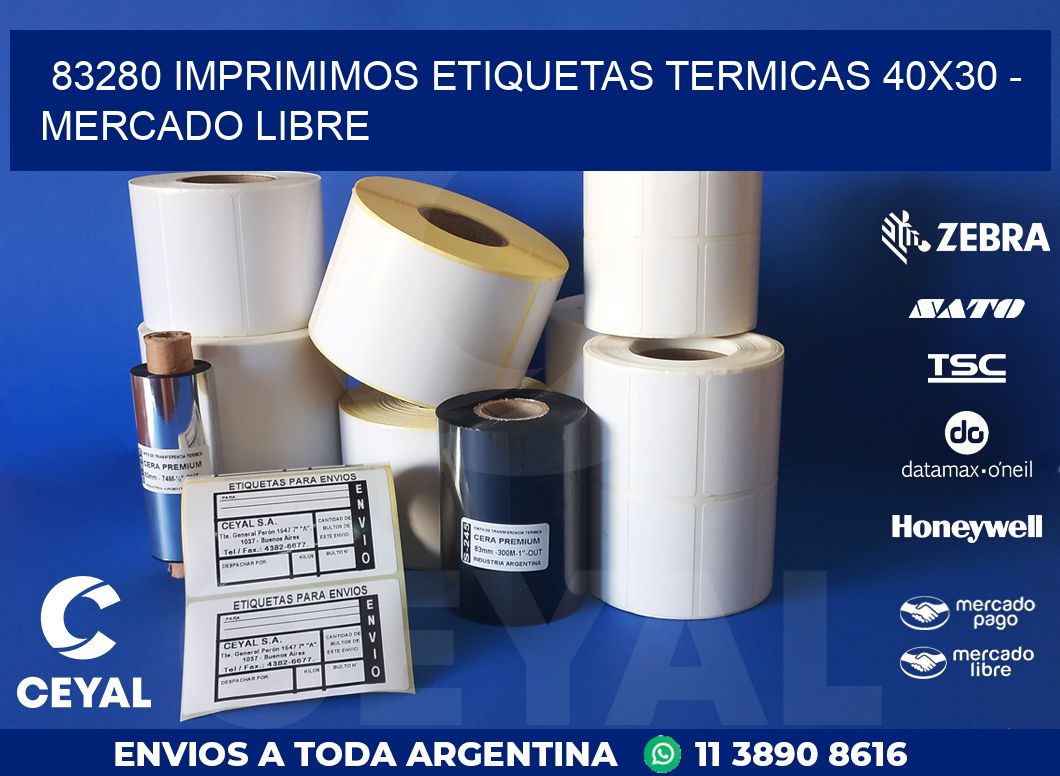 83280 IMPRIMIMOS ETIQUETAS TERMICAS 40X30 – MERCADO LIBRE