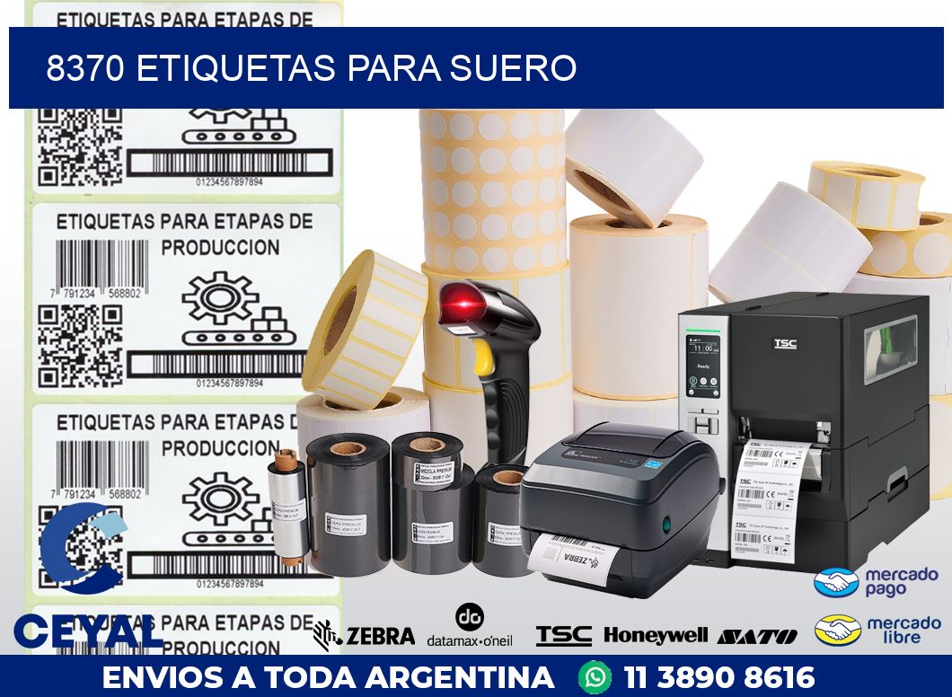 8370 ETIQUETAS PARA SUERO
