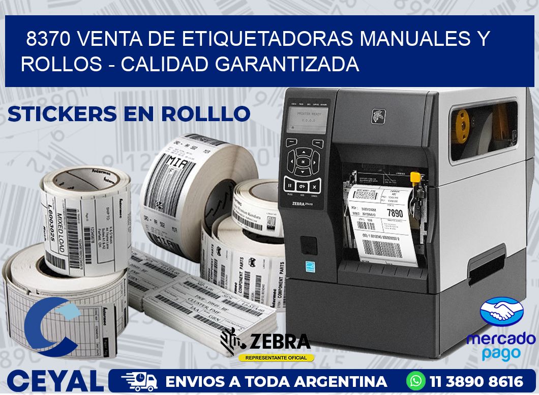 8370 VENTA DE ETIQUETADORAS MANUALES Y ROLLOS - CALIDAD GARANTIZADA