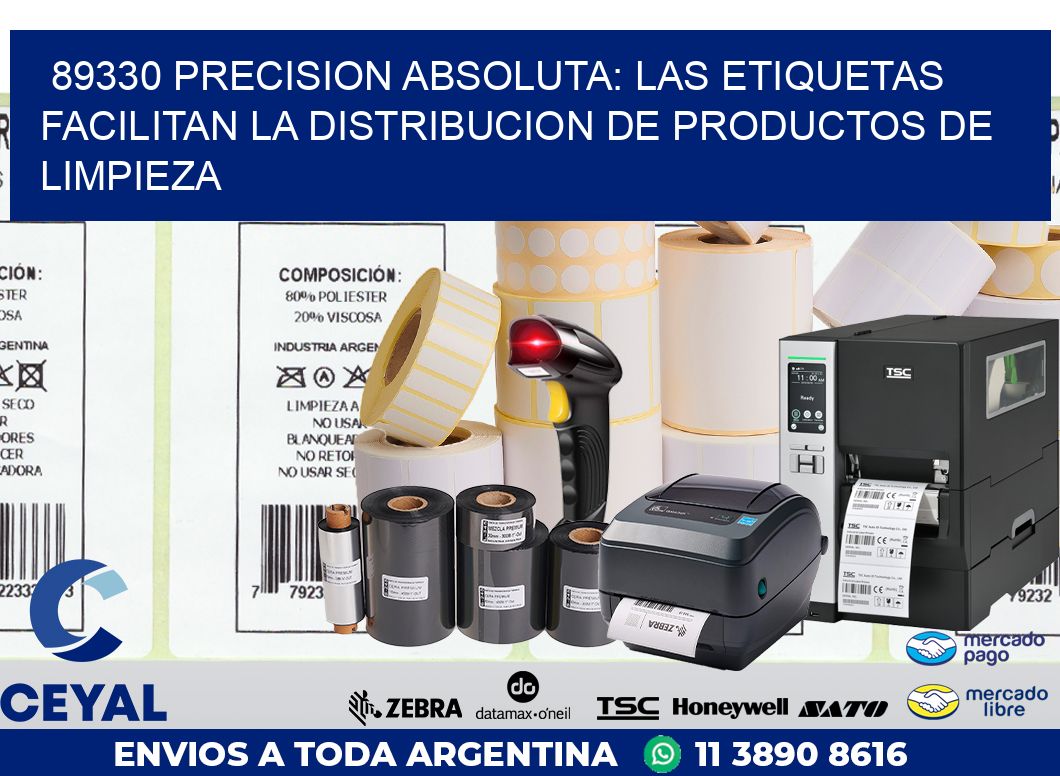89330 PRECISION ABSOLUTA: LAS ETIQUETAS FACILITAN LA DISTRIBUCION DE PRODUCTOS DE LIMPIEZA