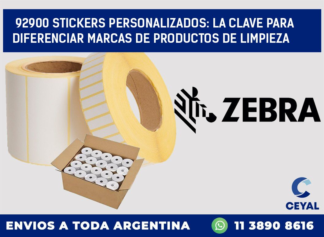 92900 STICKERS PERSONALIZADOS: LA CLAVE PARA DIFERENCIAR MARCAS DE PRODUCTOS DE LIMPIEZA