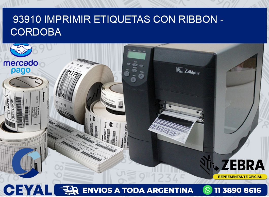 93910 IMPRIMIR ETIQUETAS CON RIBBON - CORDOBA