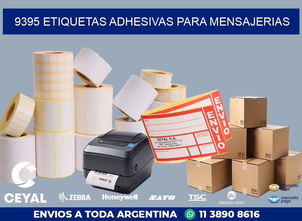 9395 ETIQUETAS ADHESIVAS PARA MENSAJERIAS