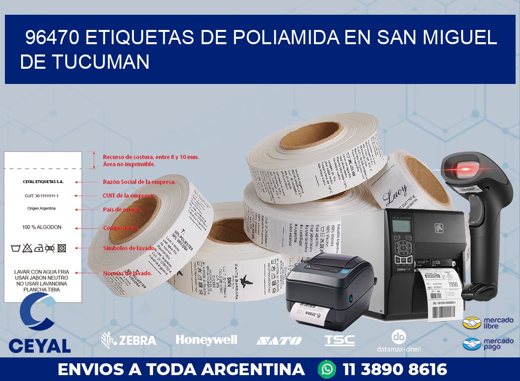 96470 ETIQUETAS DE POLIAMIDA EN SAN MIGUEL DE TUCUMAN