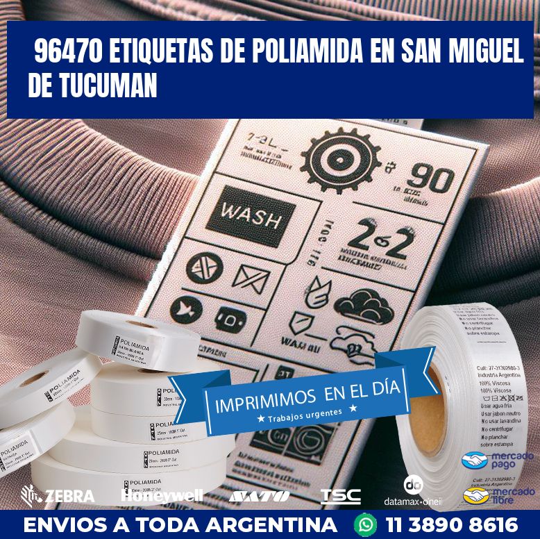 96470 ETIQUETAS DE POLIAMIDA EN SAN MIGUEL DE TUCUMAN