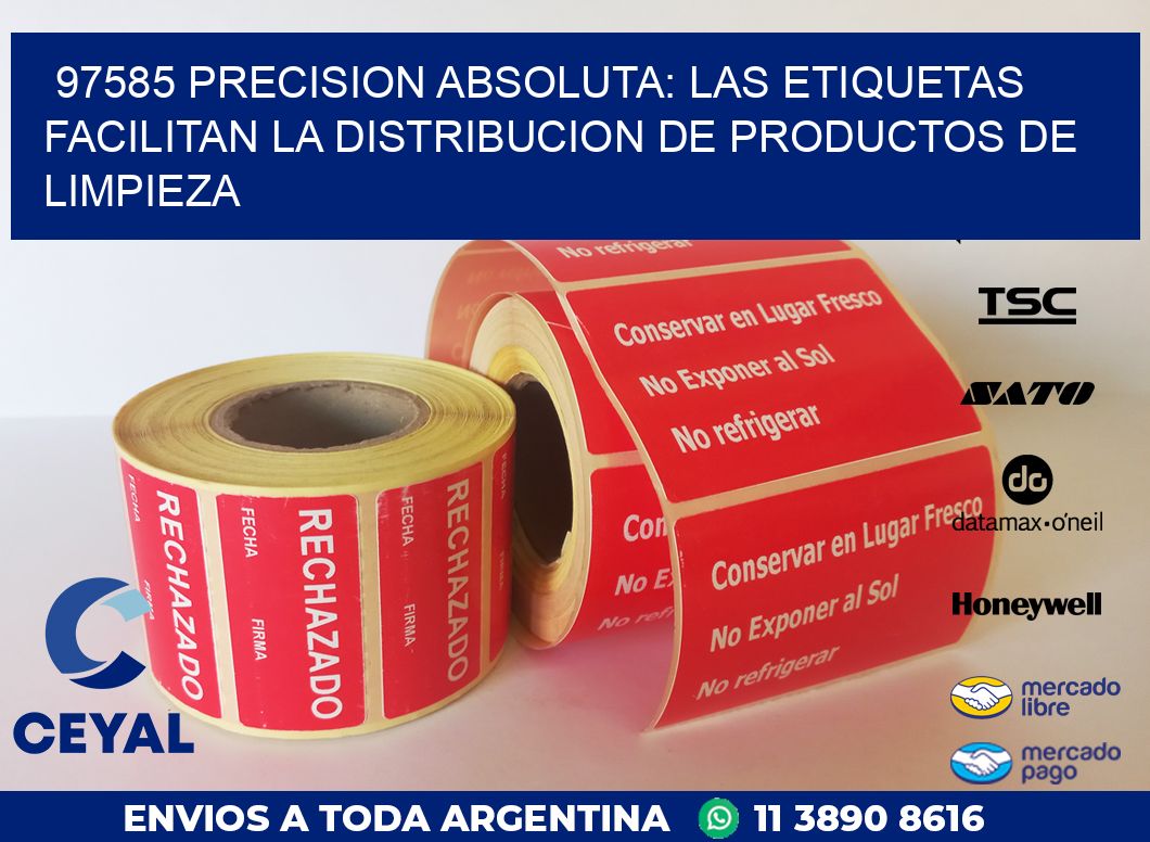 97585 PRECISION ABSOLUTA: LAS ETIQUETAS FACILITAN LA DISTRIBUCION DE PRODUCTOS DE LIMPIEZA