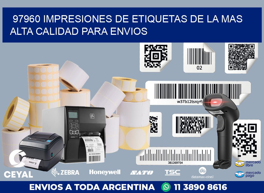 97960 IMPRESIONES DE ETIQUETAS DE LA MAS ALTA CALIDAD PARA ENVIOS