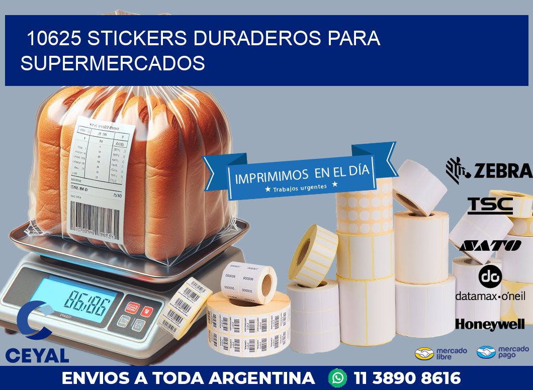 10625 STICKERS DURADEROS PARA SUPERMERCADOS
