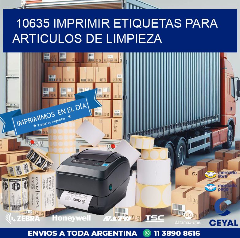 10635 IMPRIMIR ETIQUETAS PARA ARTICULOS DE LIMPIEZA