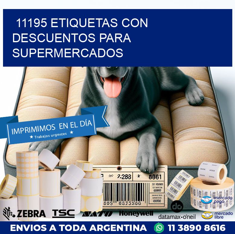 11195 ETIQUETAS CON DESCUENTOS PARA SUPERMERCADOS