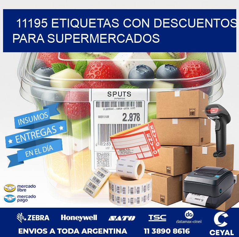 11195 ETIQUETAS CON DESCUENTOS PARA SUPERMERCADOS