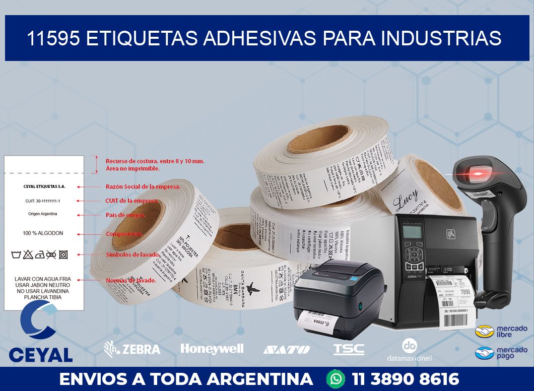 11595 ETIQUETAS ADHESIVAS PARA INDUSTRIAS