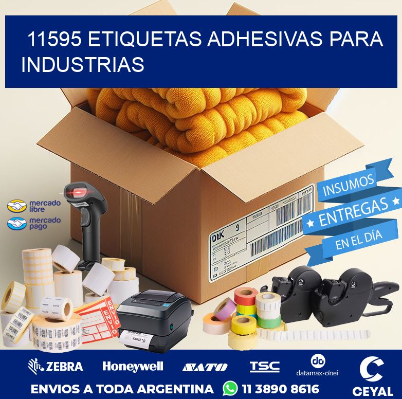 11595 ETIQUETAS ADHESIVAS PARA INDUSTRIAS