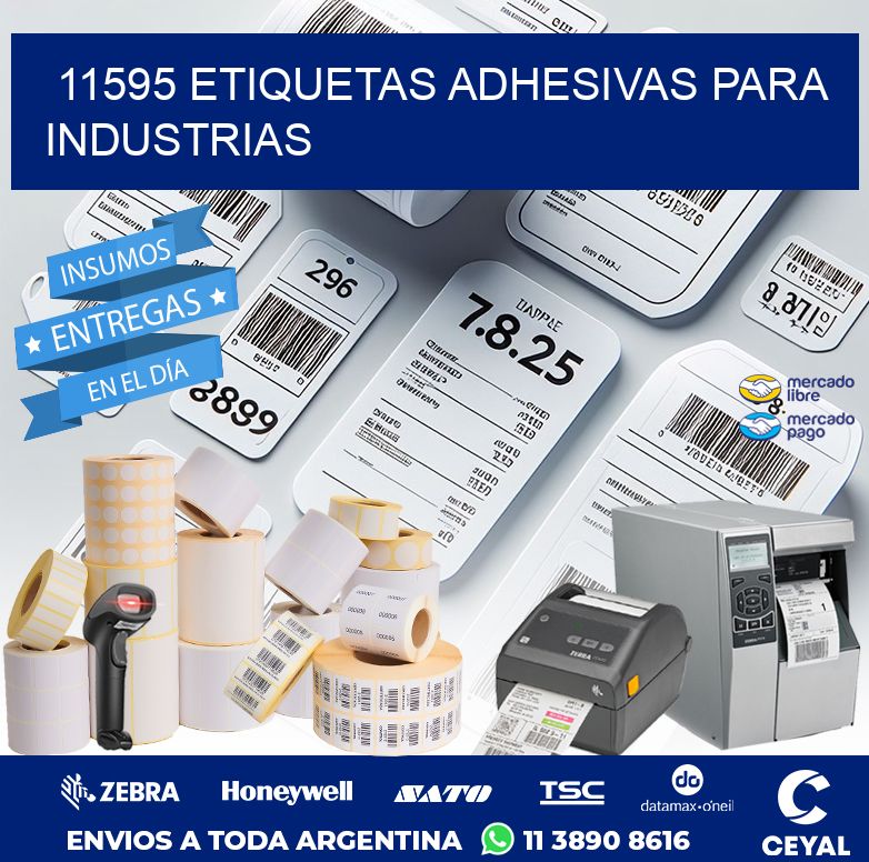 11595 ETIQUETAS ADHESIVAS PARA INDUSTRIAS
