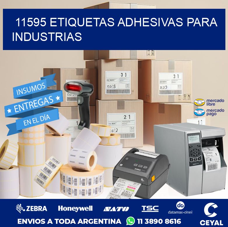 11595 ETIQUETAS ADHESIVAS PARA INDUSTRIAS