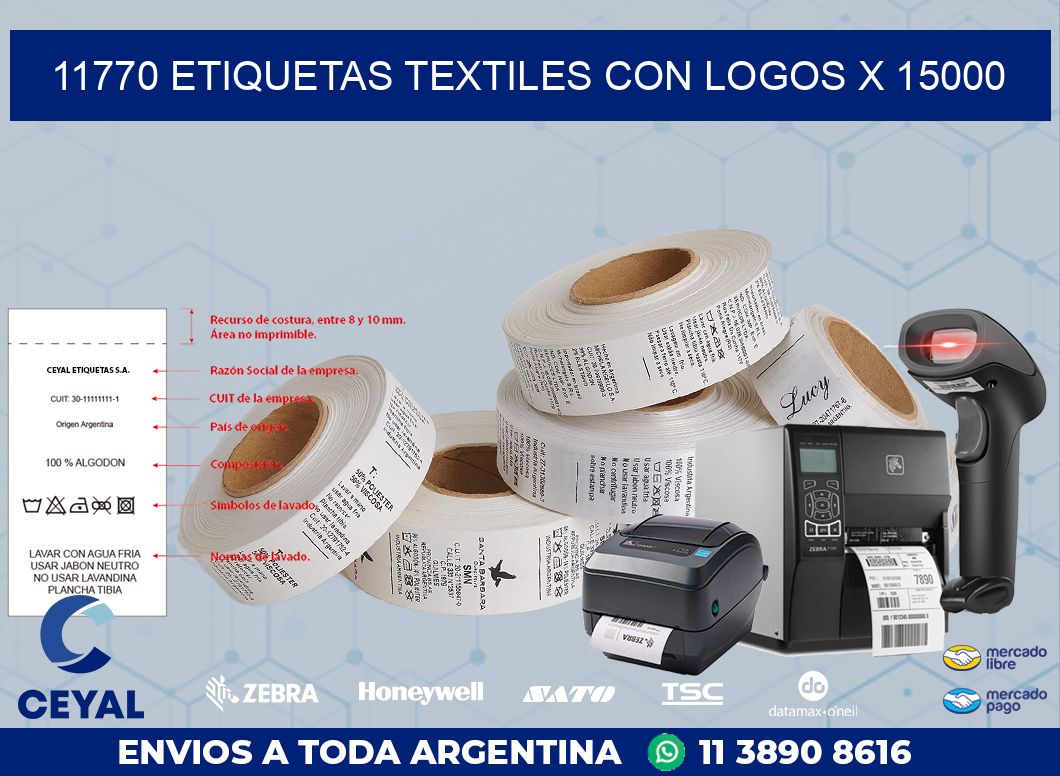 11770 ETIQUETAS TEXTILES CON LOGOS X 15000