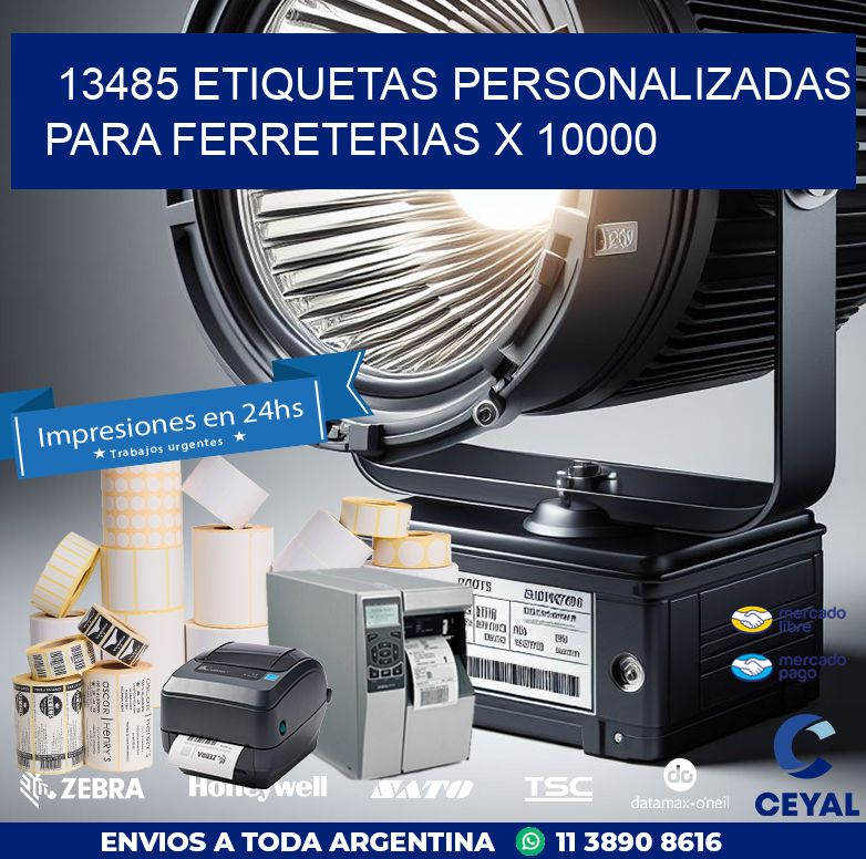13485 ETIQUETAS PERSONALIZADAS PARA FERRETERIAS X 10000