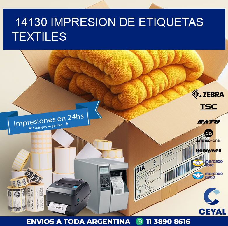 14130 IMPRESION DE ETIQUETAS TEXTILES