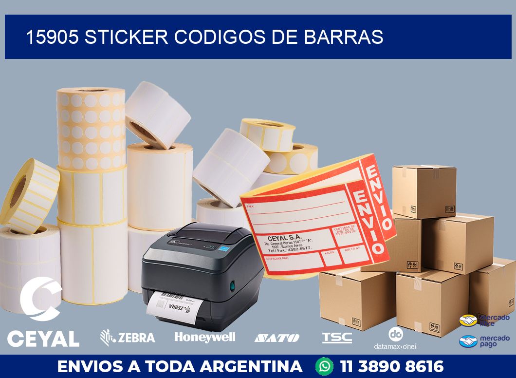 15905 STICKER CODIGOS DE BARRAS