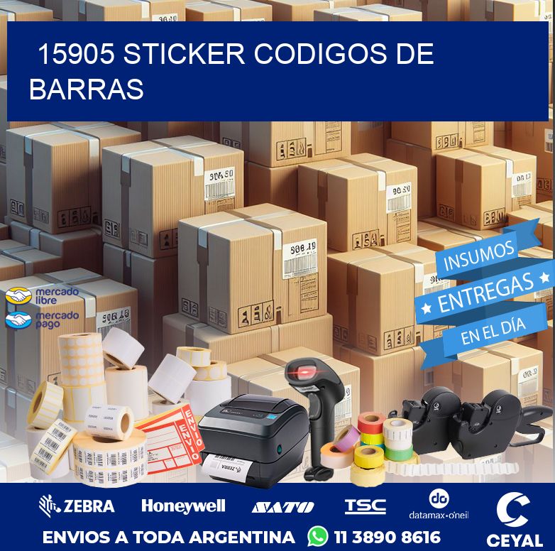 15905 STICKER CODIGOS DE BARRAS