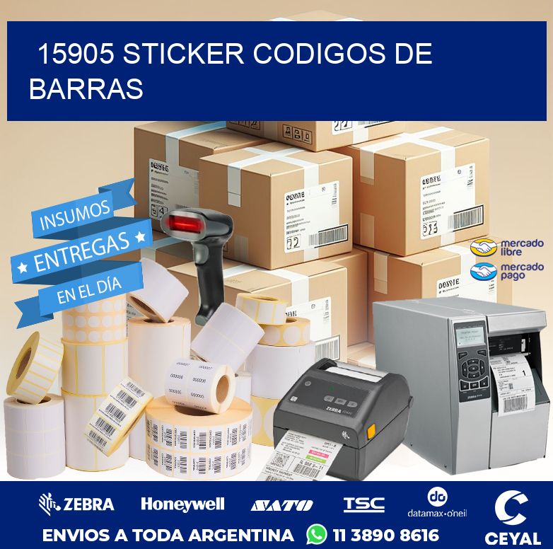 15905 STICKER CODIGOS DE BARRAS