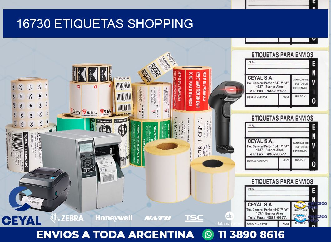 16730 ETIQUETAS SHOPPING