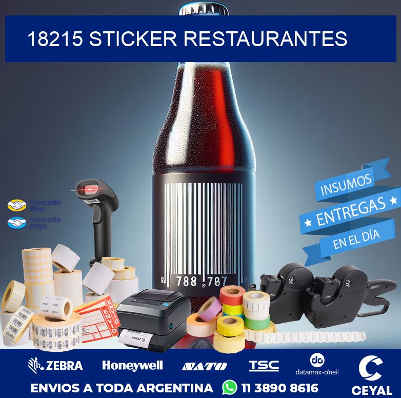 18215 STICKER RESTAURANTES