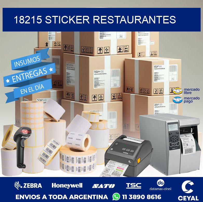 18215 STICKER RESTAURANTES