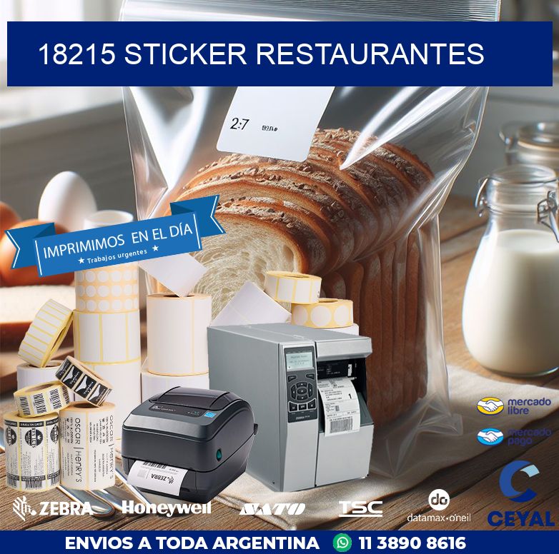 18215 STICKER RESTAURANTES