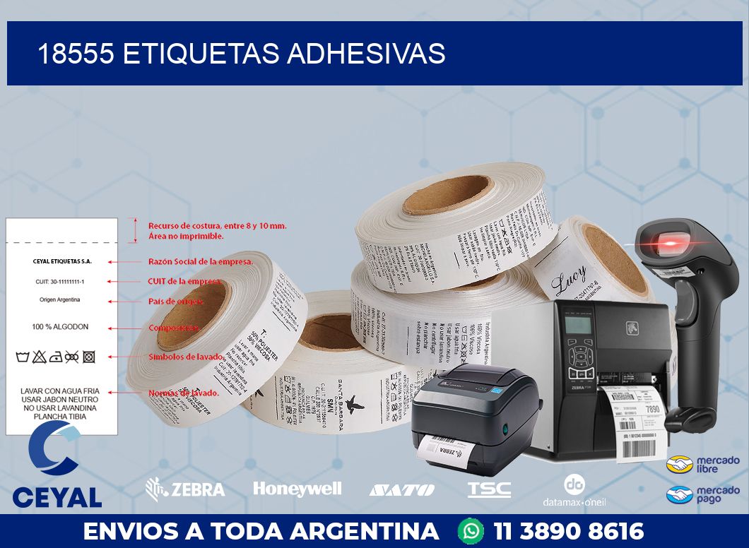 18555 ETIQUETAS ADHESIVAS
