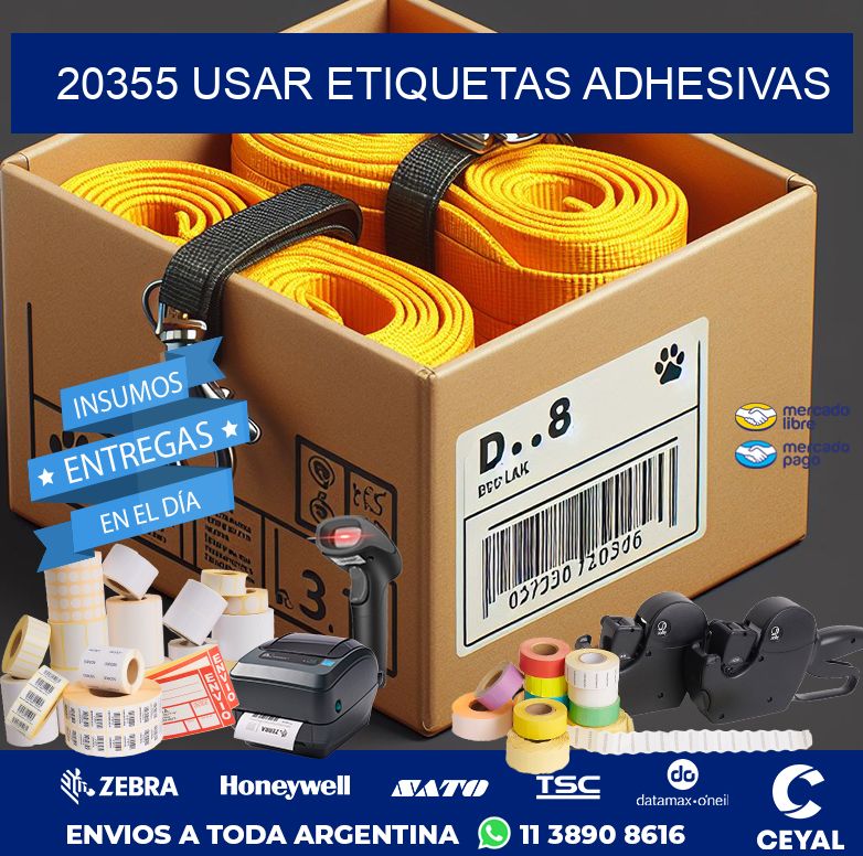 20355 USAR ETIQUETAS ADHESIVAS