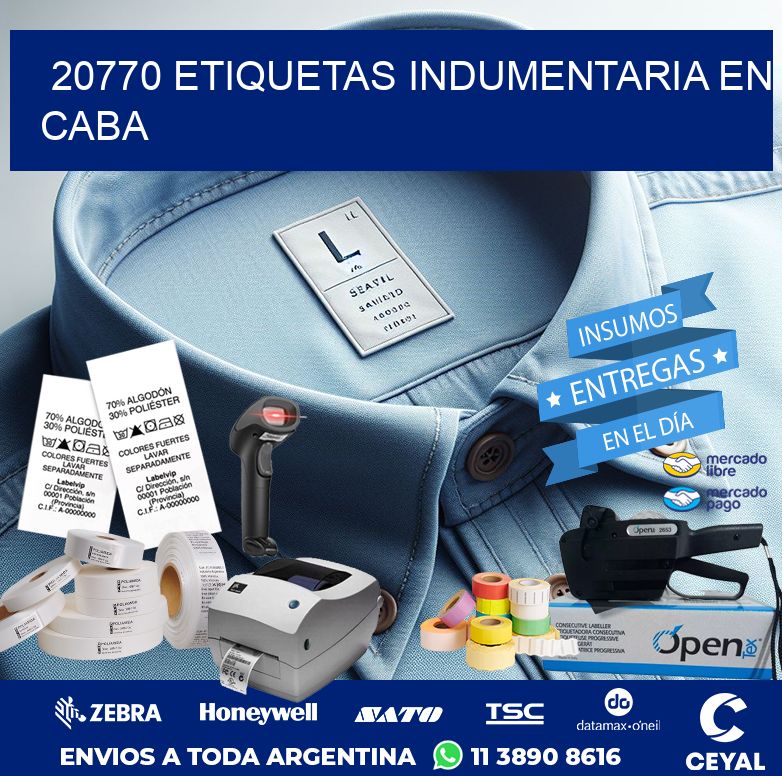 20770 ETIQUETAS INDUMENTARIA EN CABA