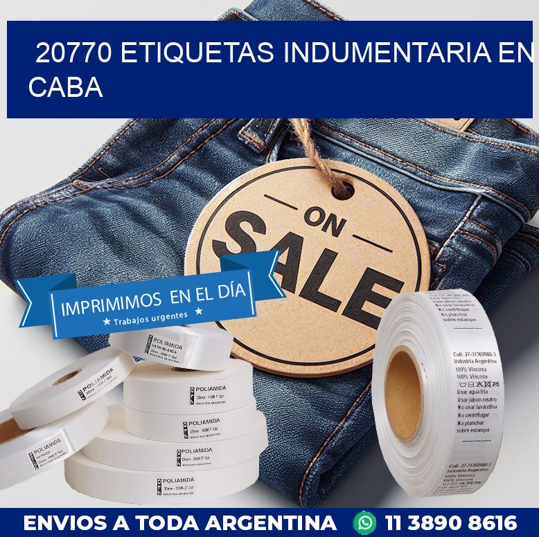 20770 ETIQUETAS INDUMENTARIA EN CABA