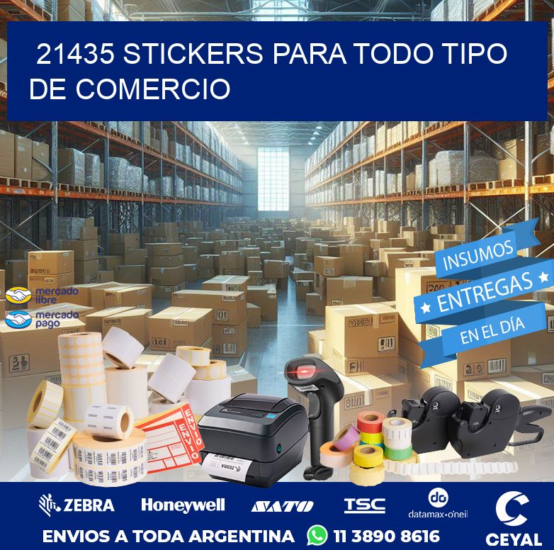 21435 STICKERS PARA TODO TIPO DE COMERCIO