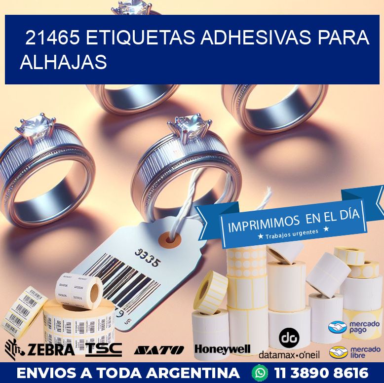 21465 ETIQUETAS ADHESIVAS PARA ALHAJAS