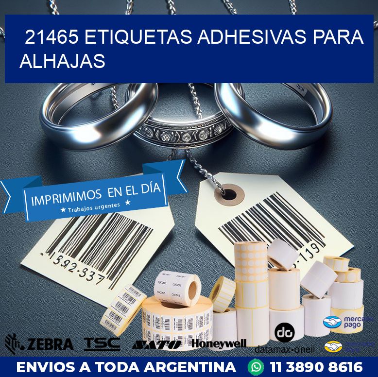 21465 ETIQUETAS ADHESIVAS PARA ALHAJAS