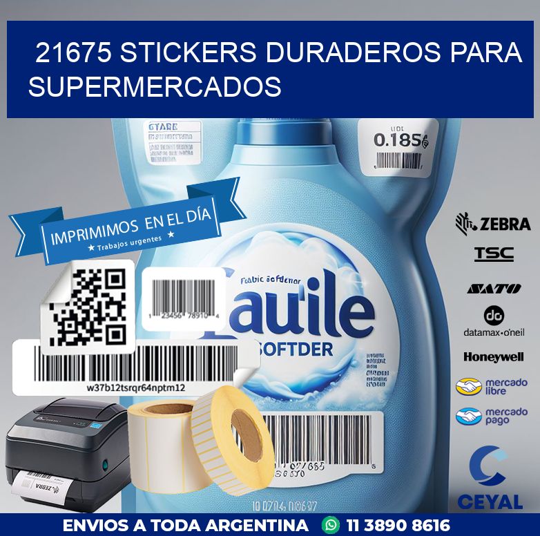 21675 STICKERS DURADEROS PARA SUPERMERCADOS