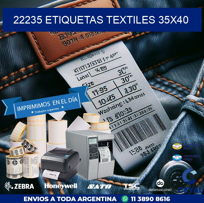 22235 ETIQUETAS TEXTILES 35X40