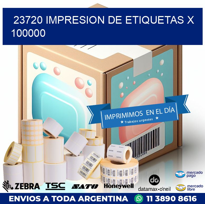 23720 IMPRESION DE ETIQUETAS X 100000