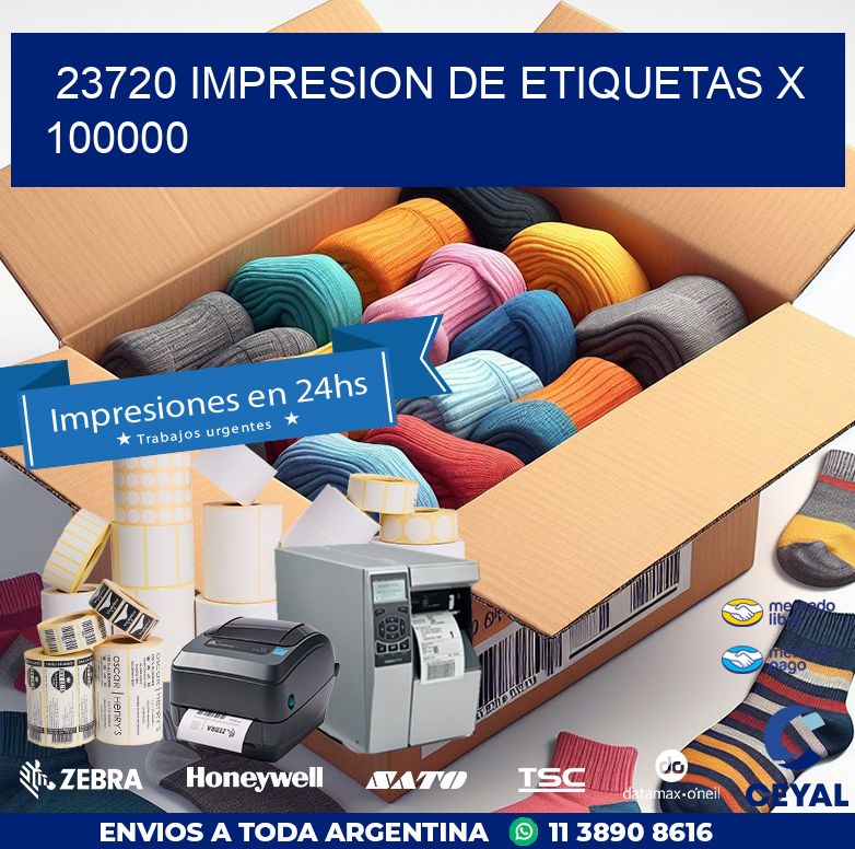 23720 IMPRESION DE ETIQUETAS X 100000