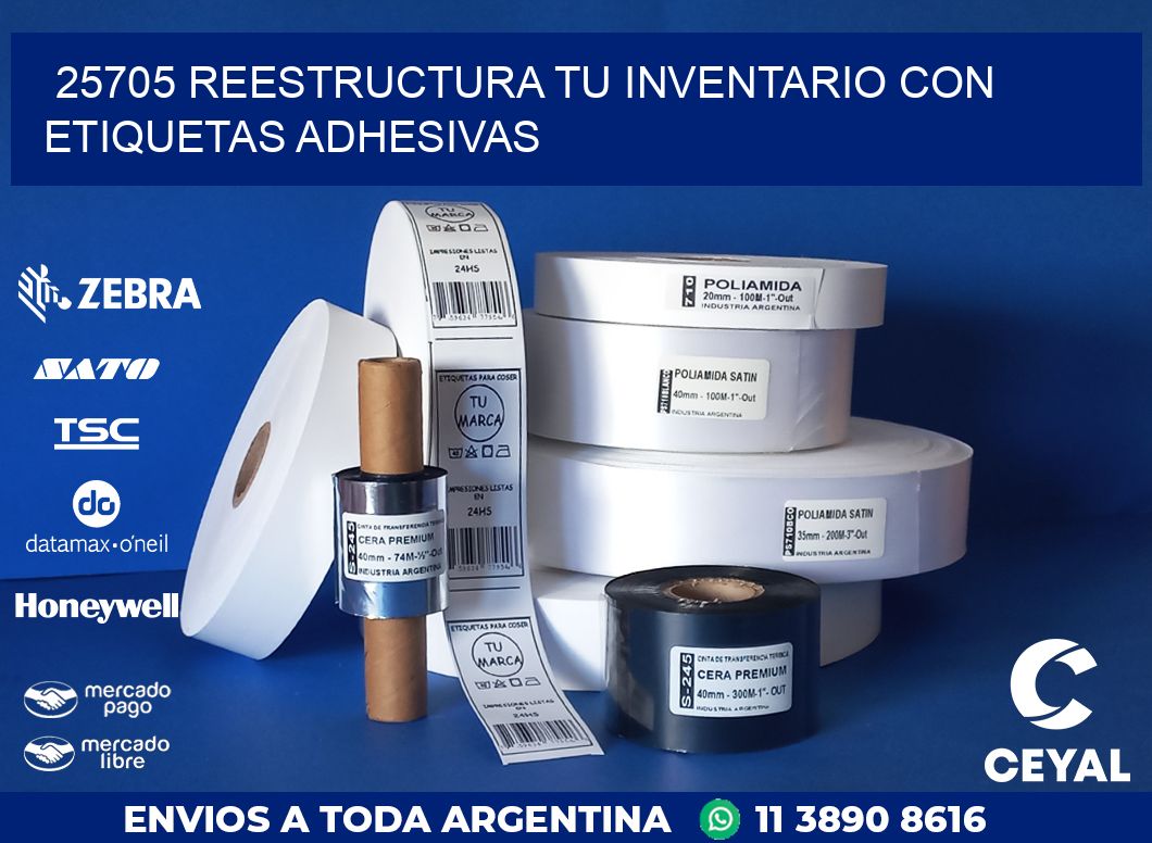 25705 REESTRUCTURA TU INVENTARIO CON ETIQUETAS ADHESIVAS