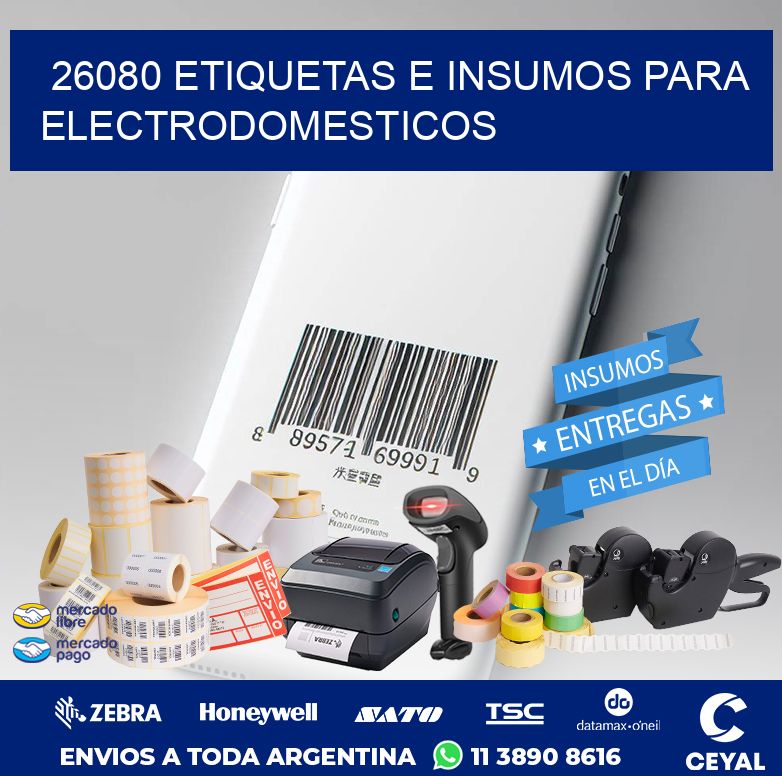 26080 ETIQUETAS E INSUMOS PARA ELECTRODOMESTICOS