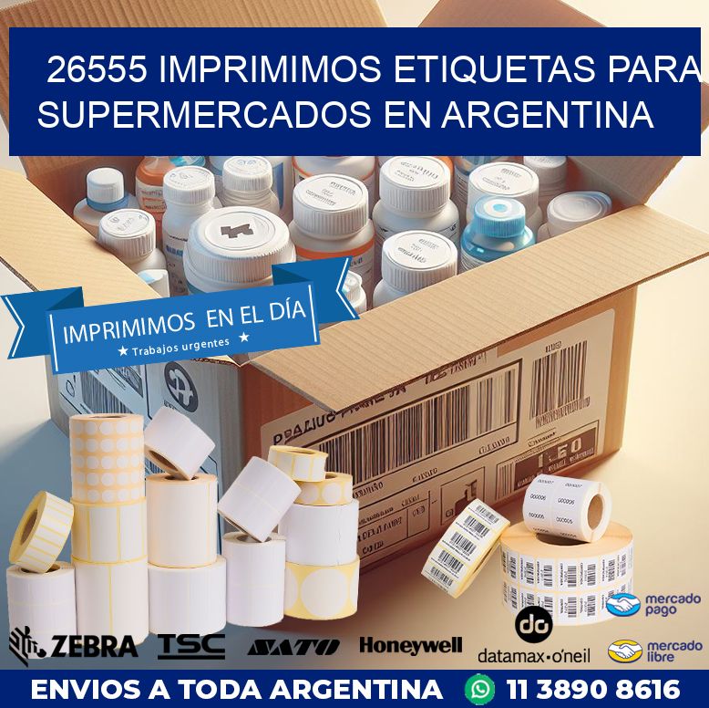 26555 IMPRIMIMOS ETIQUETAS PARA SUPERMERCADOS EN ARGENTINA