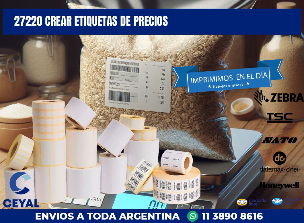 27220 CREAR ETIQUETAS DE PRECIOS