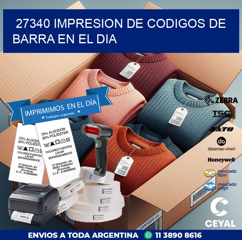 27340 IMPRESION DE CODIGOS DE BARRA EN EL DIA