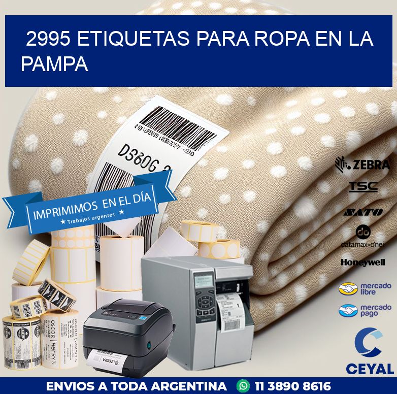 2995 ETIQUETAS PARA ROPA EN LA PAMPA