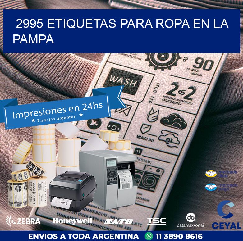 2995 ETIQUETAS PARA ROPA EN LA PAMPA