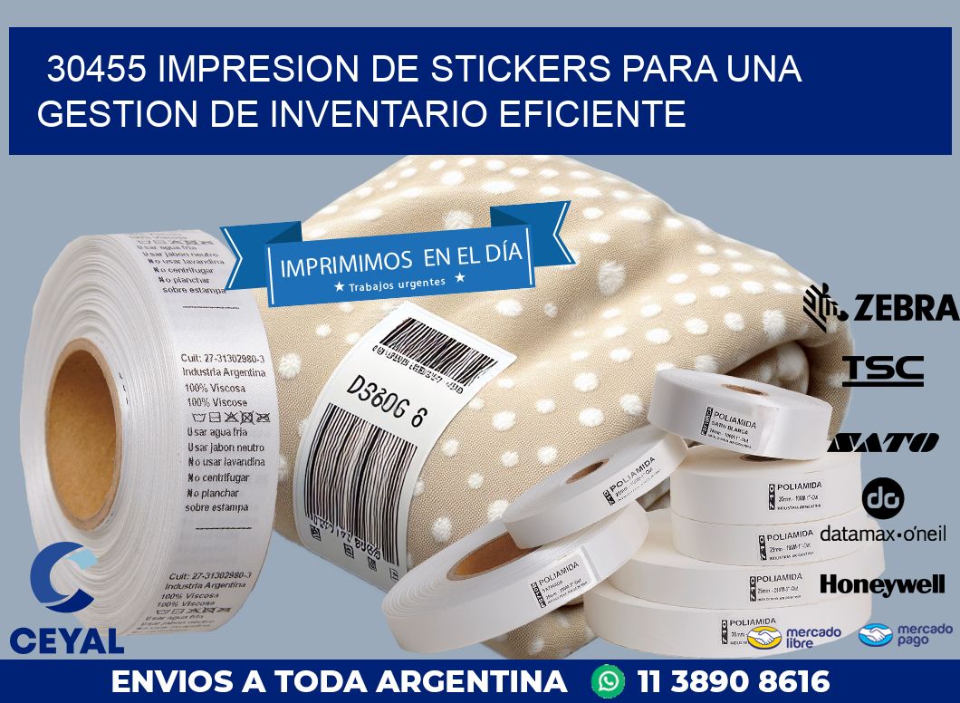 30455 IMPRESION DE STICKERS PARA UNA GESTION DE INVENTARIO EFICIENTE