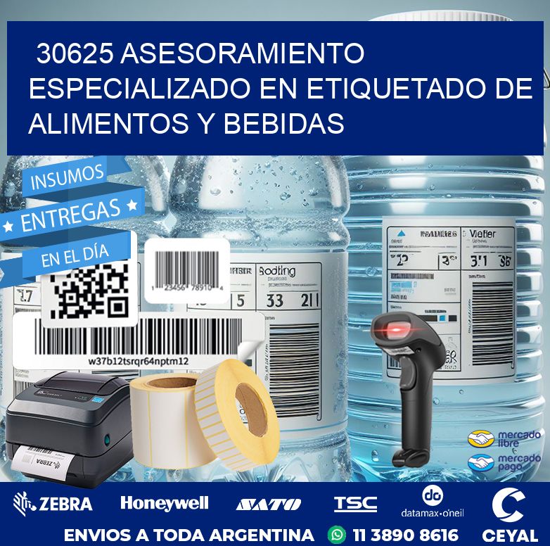 30625 ASESORAMIENTO ESPECIALIZADO EN ETIQUETADO DE ALIMENTOS Y BEBIDAS